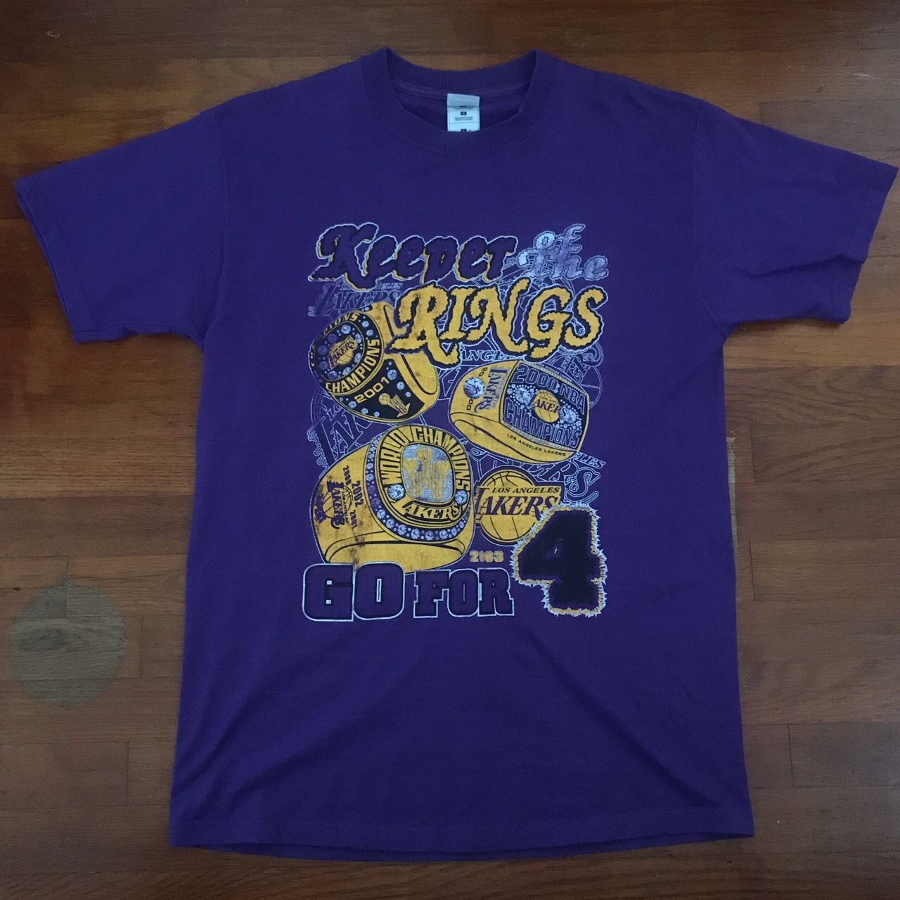 Vintage 2003 “Keeper of the Rings” Lakers tee