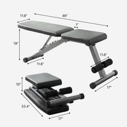 New Easy To Fold Workout Bench Capacity 900 Pounds