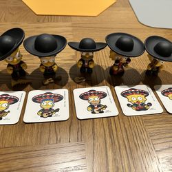 Kidrobot The Simpsons Series 2 Mariachi SET Vinyl Mini Figure 