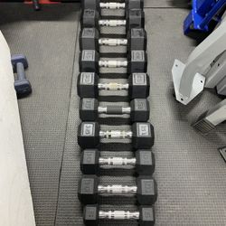 Rubber Coated Dumbbells Set