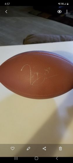 Raiders Tim Brown Signed Football