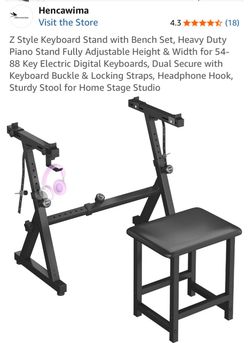 HENCAWIMA Z style keyboard stand W bench set