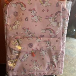 New Pink Unicorn Toddler Backpack 