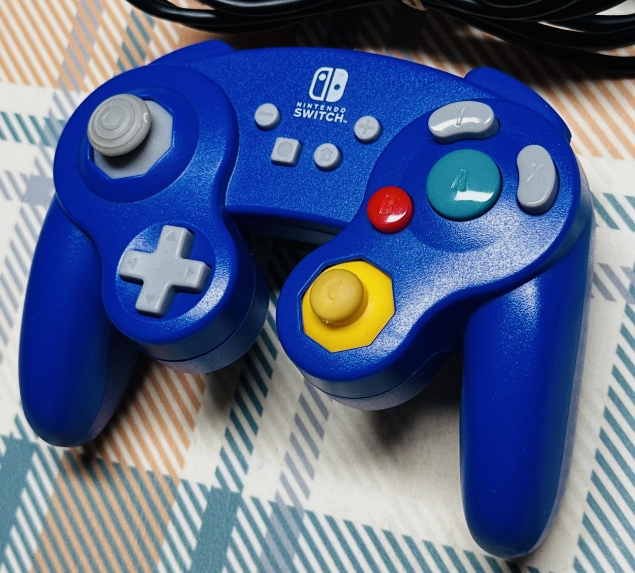 Nintendo Switch Power A Purple GameCube Wired Controller Working Tested/Working