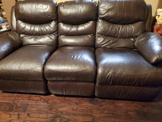 Electric recliner Genuine leather sofa