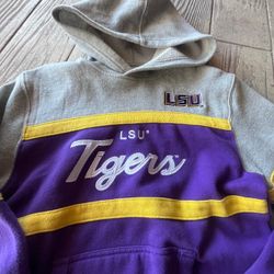 LSU Tigers Colorblock Pullover Hoodie