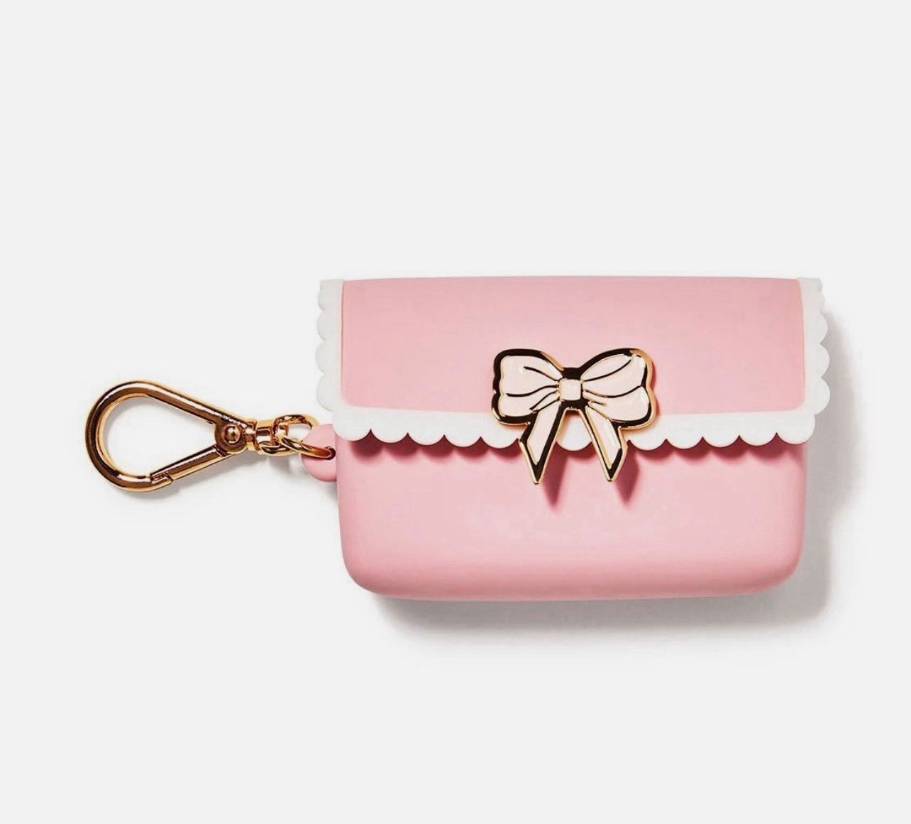Bath & Body Works Pink Scallop Bow Snap Case PocketBac Holder