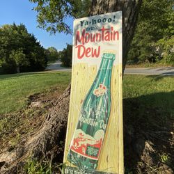 4ft Mtn Dew Sign 