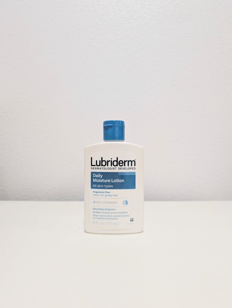 Lubriderm Daily Moisture Hydrating Body Lotion, Fragrance Free, 6oz