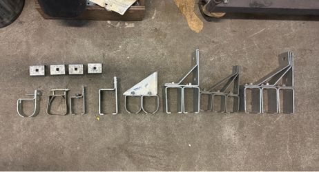 Heavy Duty Galvanized Steel Box Rail Brackets