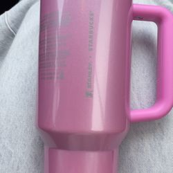 Starbucks Stanley Pink Tumbler 40oz Valentines Day