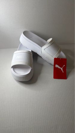 Puma Adult’s White Slide Sandals