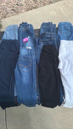 Girls  Pants and Jeans Bundle – 6 Pairs