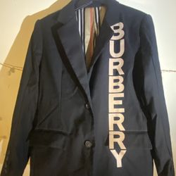 Burberry logo print knitted blazer jacket size:IT40