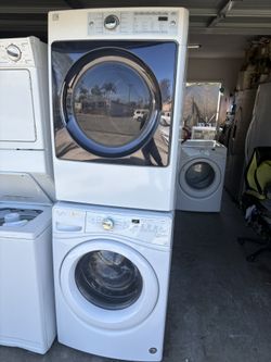 Whirlpool and Kenmore  Stackable  Washer and gas dryer  Excellent working condition  Heavy duty  W27 D31.5 H76 Washer 4.5 cu fy Dryer 7.3 cu ft 3 mont