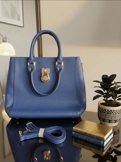 Dasein blue Large Tote Shoulder bag