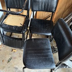 4 Leather Chairs 