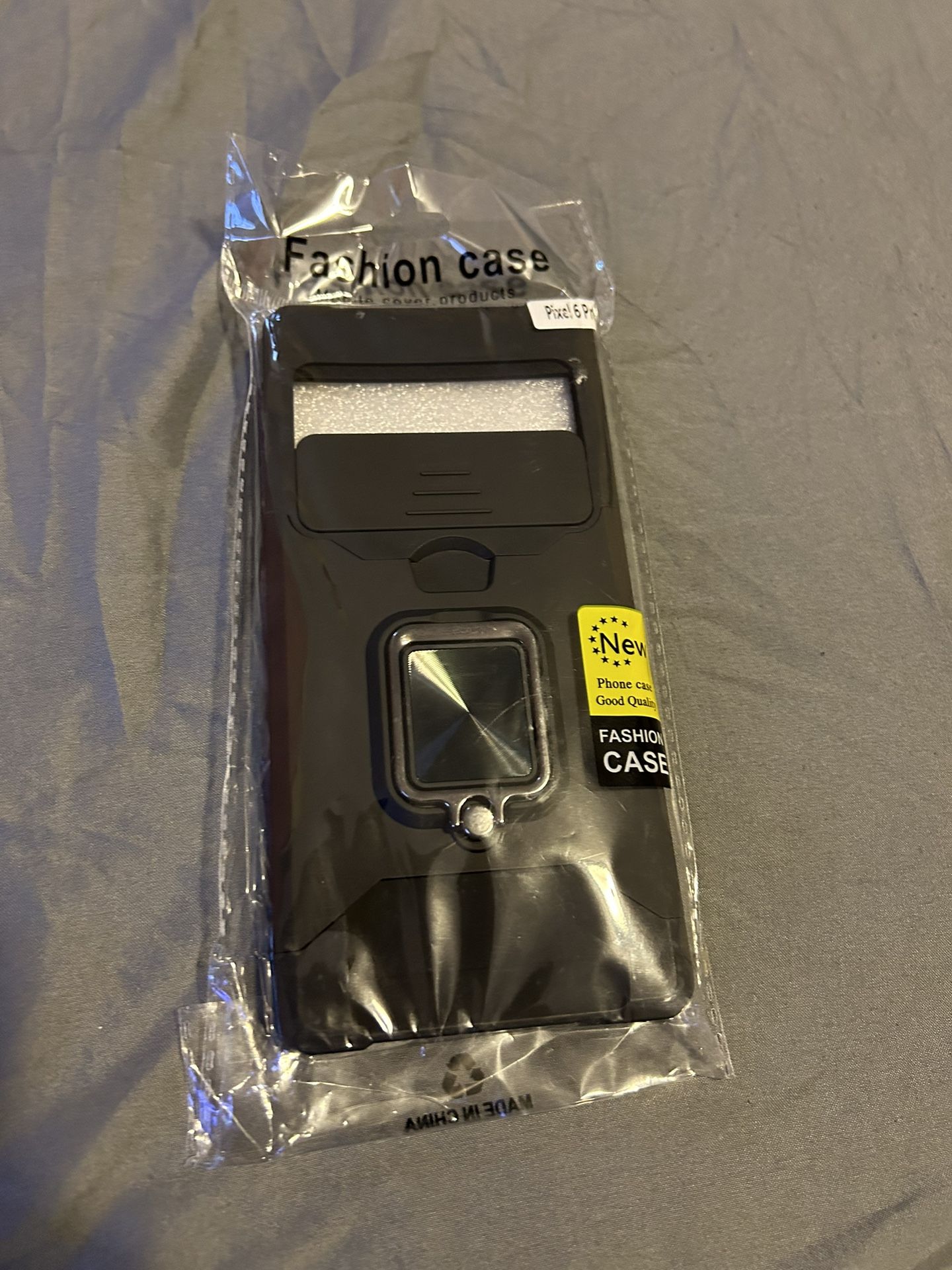 Google Pixel 6 Pro phone case (Black) with Kickstand and Cardholder