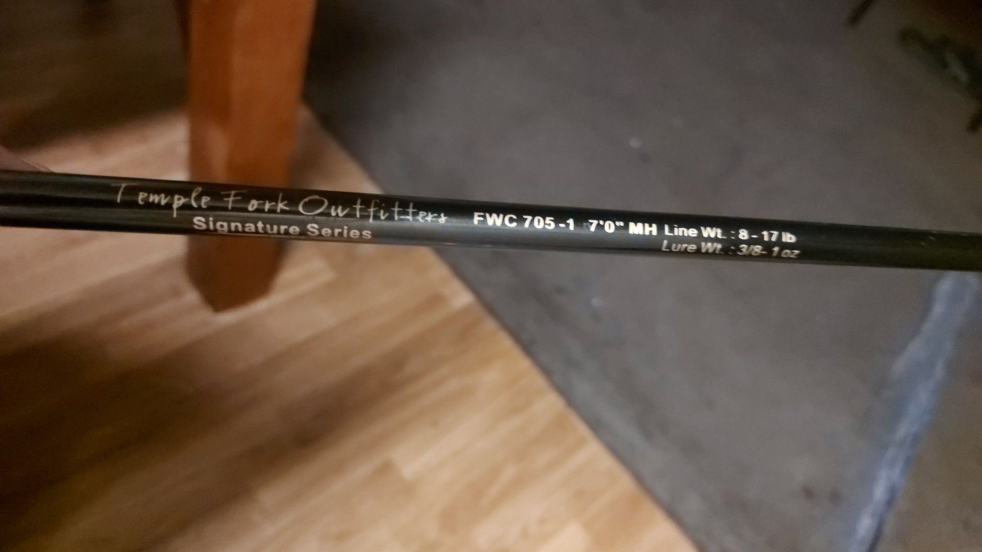 Temple Fork Outfitters (T.F.O.) Casting rod, fishing pole. Baitcast