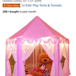 Princess Tent With Star Lights
