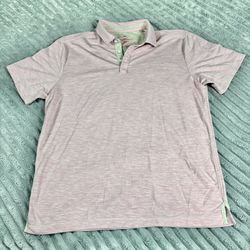 Tommy Bahama Polo Shirt Mens size Medium Pink Performance polo 