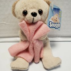 2000 Snuggle Bear With Pink Blanket 