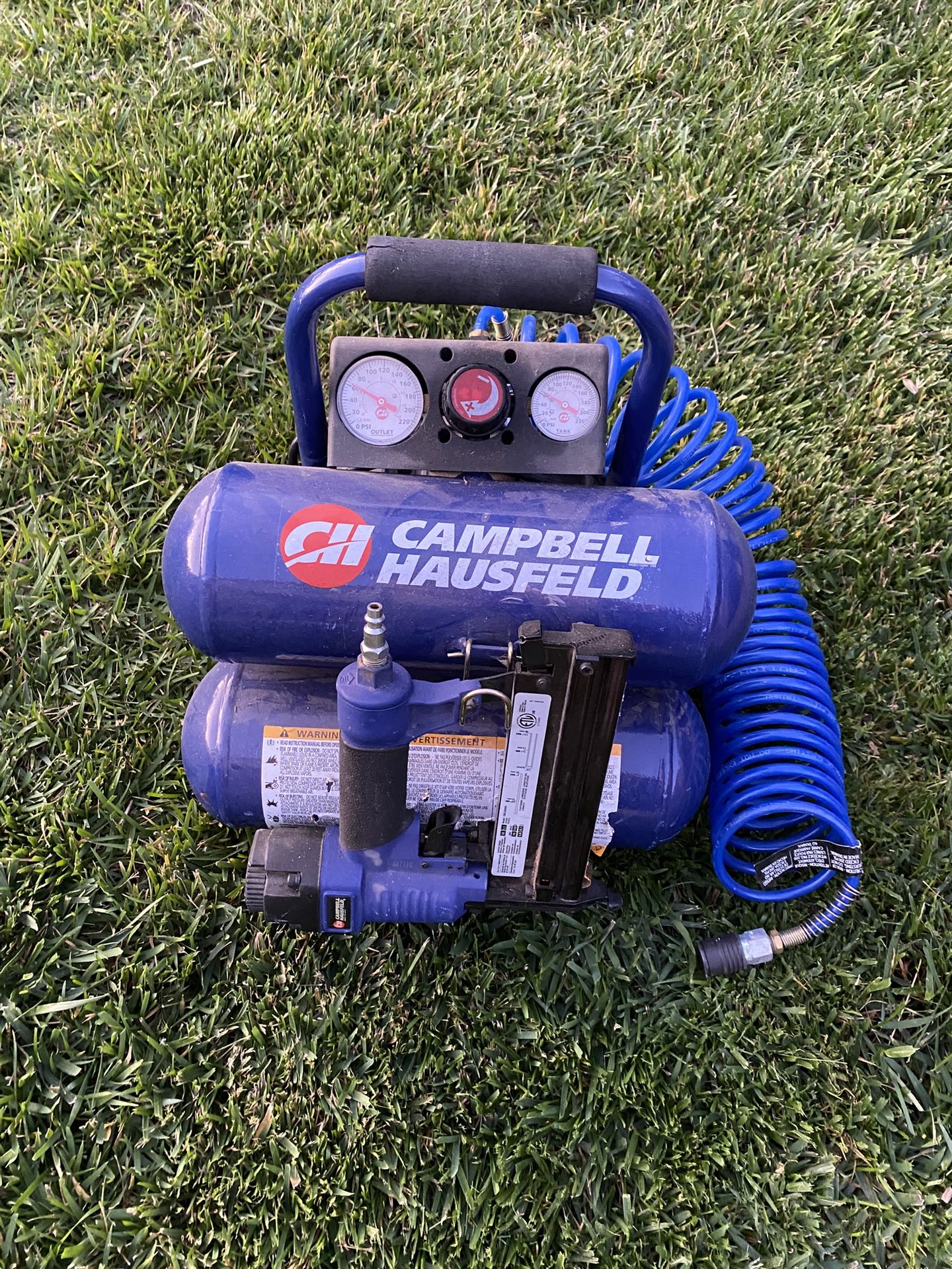 Air Compressor and Brad Nailer Combo