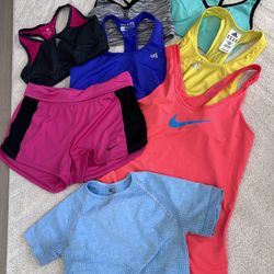 Lot Of  8 Workout Clothes Nike, Adidas & More