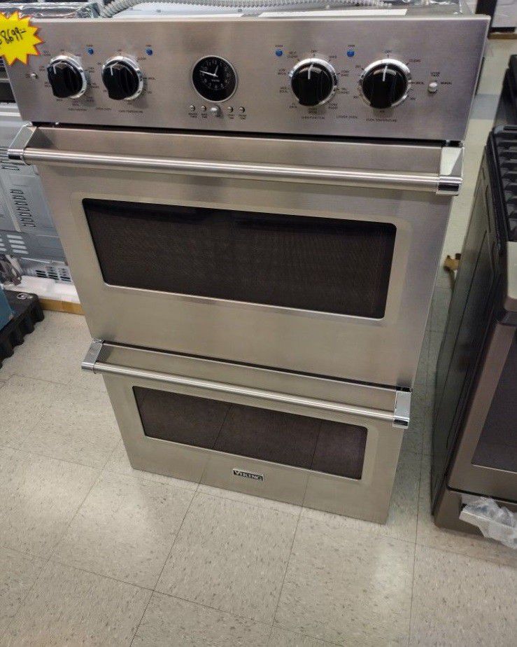 VIKING STAINLESS STEEL 30 INCH DOUBLE WALL OVEN