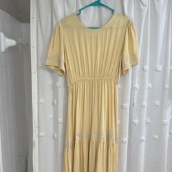 Yellow church or summer / spring dress 