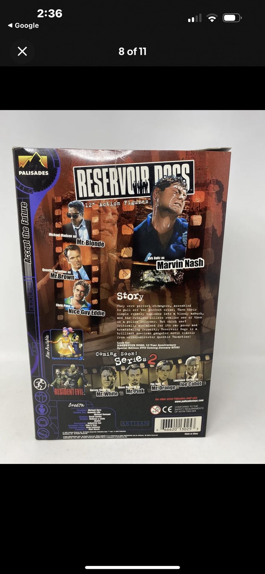 Reservoir Dogs Marvin Nash 12inch Toy New In The Box
