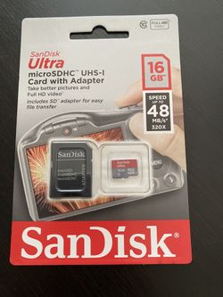 SanDisk Ultra microSDHC UHS-I Card With Adapter