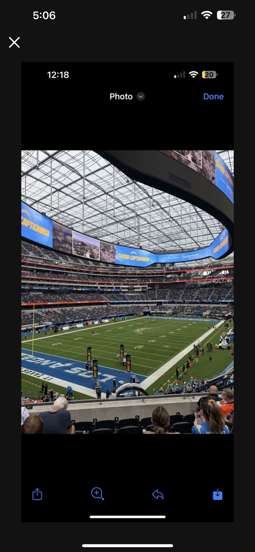 Chargers vs Raiders 2 Tickets