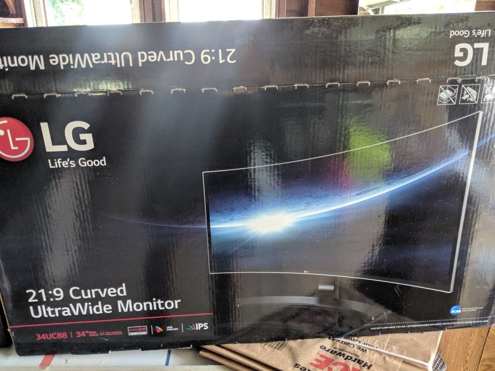 LG Ultrawide Curved 1440p Monitor