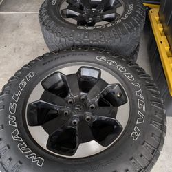 (4) Tires & Rims(18x8) Off Ram Rebel 
