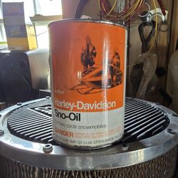 Harley Davidson Sno Glo Oil Can