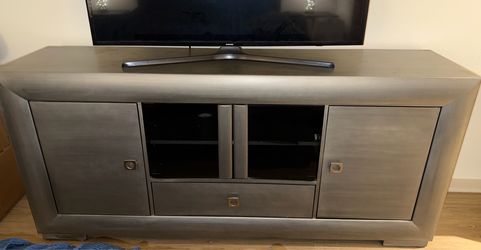 Grey tv stand