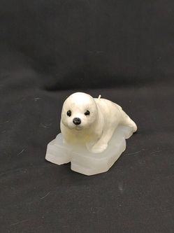 Vintage Baby Seal Candle