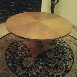 Baker Milling Road mahogany 48" wood table $350