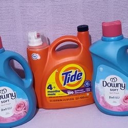 Detergente Tide Líquido & Downy 