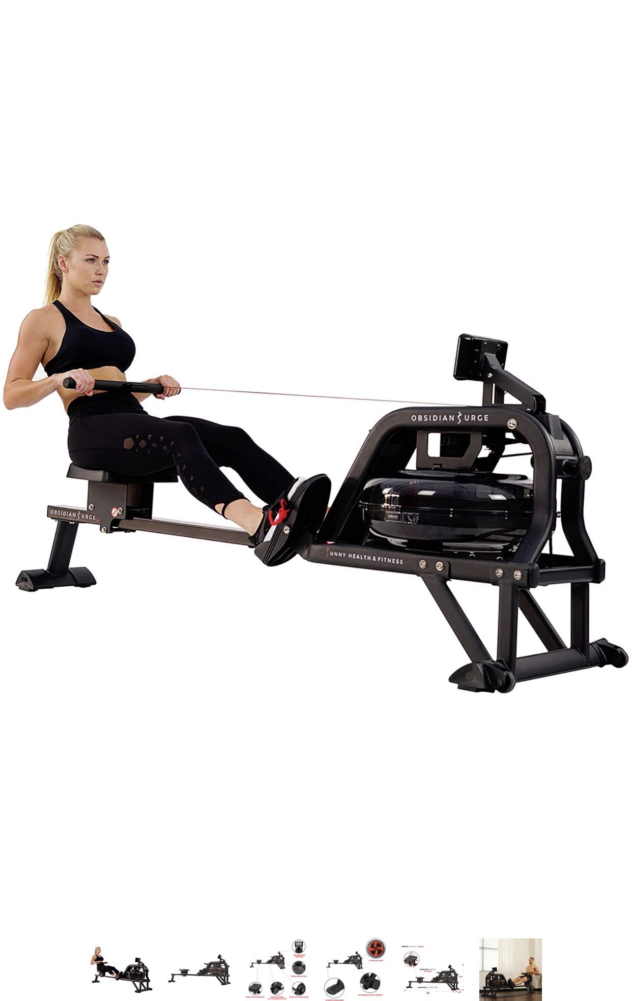 NEW Obsidian Surge Water Rowing Machine Rower