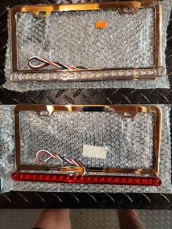 1 Red, 1 White.  Chrome 