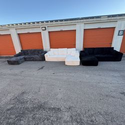 BRAND NEW Corduroy Plush Sectional Couch 🚛 SAME DAY DELIVERY