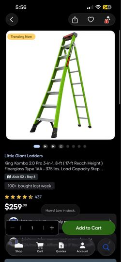 Little giant King Kombo 3 in 1 ladder / escalera