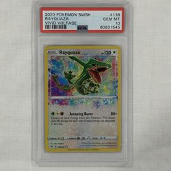 2020 Pokemon Sword & Shield Vivid Voltage #138 Rayquaza PSA 10