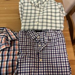 3  Mens Small Banana Republic Dress Shirts