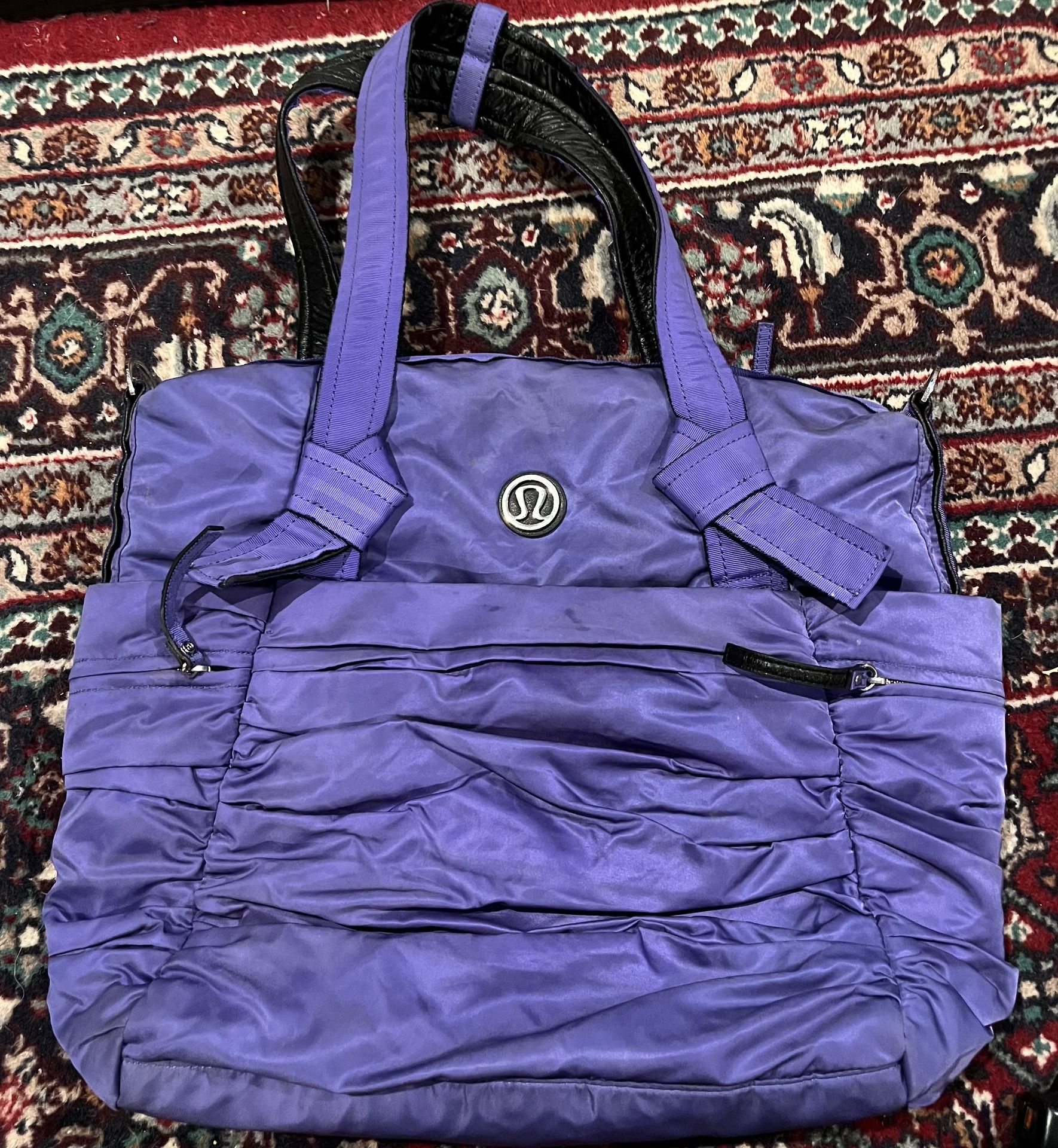 Lululemon Triumphant Purple Duffel Gym Tote Bag