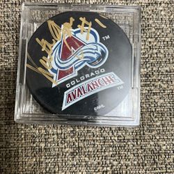 Hockey Puck Avalanche 1996 Keith Jones