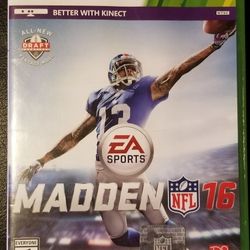 Madden NFL 16 Xbox 360 Game USED 