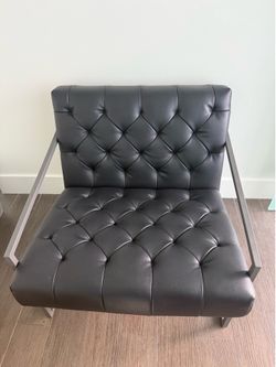 Black Tufted Chairs - Set of 8